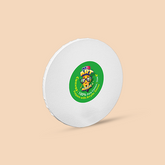8-inches Round White Canvas Board